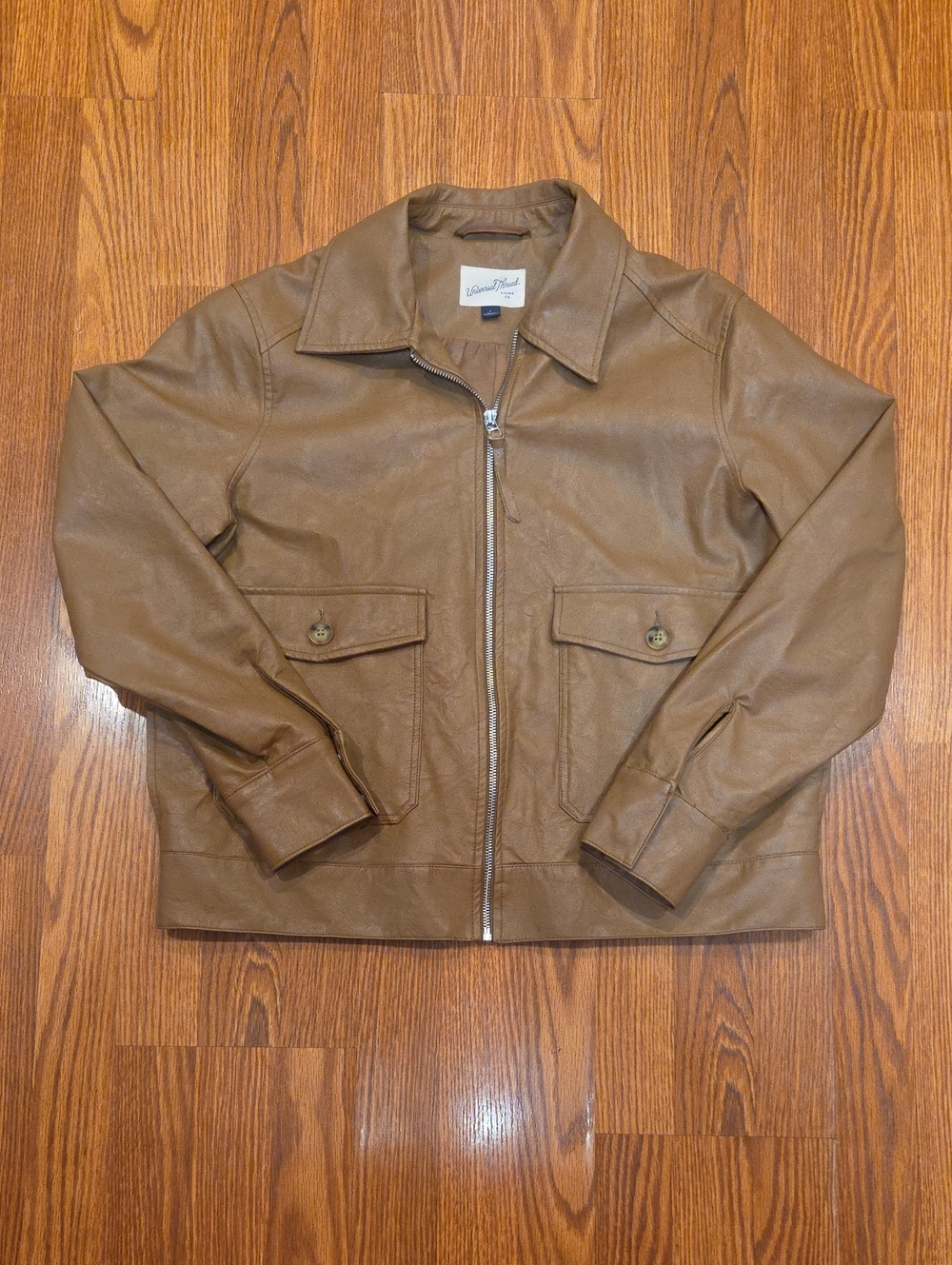 Universal Thread Women's Brown Zip Bomber Jacket